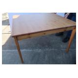 Solid Wood Table-49x37x29"(need wingnuts for leg