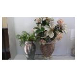 Decorator Vases w/Artificial Flowers-22"x30"H Decorator Vases w/Artificial Flowers-22"x30"H
