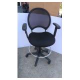 Adj. Desk Chair w/Foot Rest, Mesh Back-Good Cond. Adj. Desk Chair w/Foot Rest, Mesh Back-Good Cond.