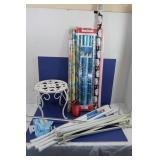 Iron Stool, Curtain Rods & Wrapping Paper Iron Stool, Curtain Rods & Wrapping Paper