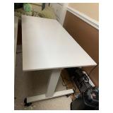 Adj Wheeled Table-59"Wx29 1/2"Dx29