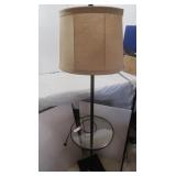 Floor Lamp w/Glass Table-60"H