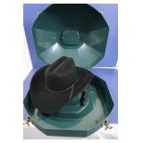 Resistol Western Premium Wool Hat w/Case-Good Cond Resistol Western Premium Wool Hat w/Case-Good Cond