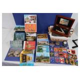 Misc Lot-Decorative SS Pocket Knife w/Case, Quartz Misc Lot-Decorative SS Pocket Knife w/Case, Quartz