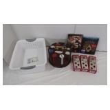 Poker Chips w/Case, Cards & more