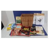 Magazine Basket w/Time Magazines-Gulf War Era&more Magazine Basket w/Time Magazines-Gulf War Era&more