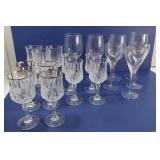 Misc Glassware incl Lenox USA Crystal Wine Glasses