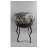 Fabric Stool w/Metal Legs