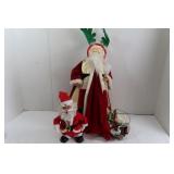 Christmas Decor Lot incl. Santa Toy