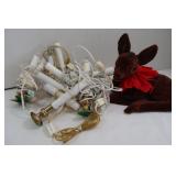 Electric Window Candles & Reindeer Decor