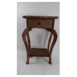 Sm. Wicker-like Stand w/1 Drawer, 1 Shelf-14x10x25 Sm. Wicker-like Stand w/1 Drawer, 1 Shelf-14x10x25