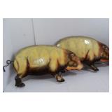 2 Metal Pigs Decor-30"x18" 2 Metal Pigs Decor-30"x18"
