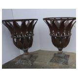 2 Metal Plant Holders-14"Dx20"H