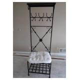 Multi-purpose Decorative Coat Rack w/Bender Seat Multi-purpose Decorative Coat Rack w/Bender Seat