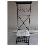 Multi-purpose Decorative Coat Rack w/Bender Seat