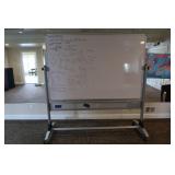 White Dry Erase Board w/Dry Erasers-80"Wx79"H