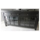 Hooker Furn. TV Stand w/2 Glass Doors/2 Doors