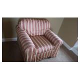 Oversize Fabric Chair-2 small tears near back arms Oversize Fabric Chair-2 small tears near back arms