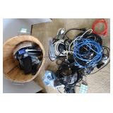 Misc Lot-Basket w/Extension Cords &more Misc Lot-Basket w/Extension Cords &more
