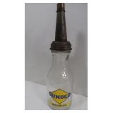 Vintage Sunoco Motor Oil 1qt. Glass Jar w/Metal