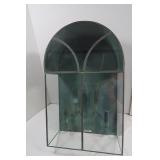 Vintage Elec Wall Mount Light in Glass Case w/ Vintage Elec Wall Mount Light in Glass Case w/