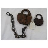 Antique Brass B&O Lock Pat 2040482-No Key& Miller Antique Brass B&O Lock Pat 2040482-No Key& Miller