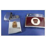 2 Vintage Lighters(1 NIB Valcan PA RR, 1 Zippo 2 Vintage Lighters(1 NIB Valcan PA RR, 1 Zippo