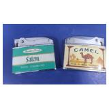 2 Vintage Lighters-Camel(Penguin),Salem(Coranet) 2 Vintage Lighters-Camel(Penguin),Salem(Coranet)