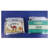 2 Vintage Lighters-Camel(Penguin),Salem(Coranet)