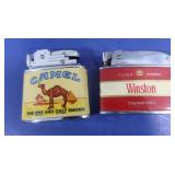 2 Vintage Lighters-Camel, Winston(Coranet) 2 Vintage Lighters-Camel, Winston(Coranet)
