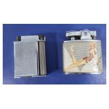 2 Vintage Lighters-Pin-up Girl(Rolim) & England 2 Vintage Lighters-Pin-up Girl(Rolim) & England