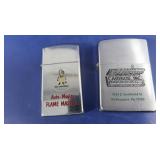 2 Vintage Zippo Lighters 2 Vintage Zippo Lighters