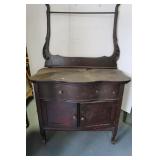 Antique Wood Dry Sink-36"Wx24"Dx58"H Antique Wood Dry Sink-36"Wx24"Dx58"H