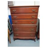 Mahogany Dresser w/5 Drawers by CF Company