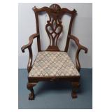 Vintage Wood Chair made by Kittinger-Chase Bank Vintage Wood Chair made by Kittinger-Chase Bank