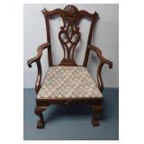 Vintage Wood Chair made by Kittinger-Chase Bank