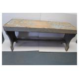 Antique Handmade Dovetail Wood Bench-39"x13"Dx18"H Antique Handmade Dovetail Wood Bench-39"x13"Dx18"H
