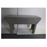 Small Vintage Wood Bench-25"x9"x14"H