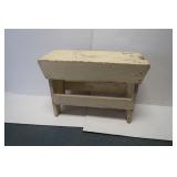 Small Vintage Wood Bench-15x20x8" Small Vintage Wood Bench-15x20x8"