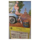 1975 Herminie Auto Parts Calendar