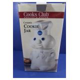 NIB Ceramic Cookie Jar-Pillsbury Doughboy Cooks