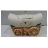 Vintage Cowboy Wagon Cookie Jar