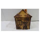 Vintage Log Cabin Cookie Jar