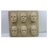 Vintage Plastic Face Molds