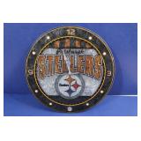 Steelers Stained Glass Clock Steelers Stained Glass Clock