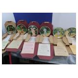 6 Vintage Knowles Plates w/Boxes-Wizard of Oz,Good 6 Vintage Knowles Plates w/Boxes-Wizard of Oz,Good