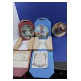 3 Vintage Collector Plates(2 Knowles w/COA 3 Vintage Collector Plates(2 Knowles w/COA