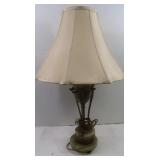 Vintage Green, Marble Brass Lamp-works Vintage Green, Marble Brass Lamp-works