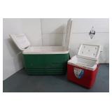 2 Plastic Coolers 2 Plastic Coolers
