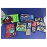 NIB Poker Set, Wooden Card Shoe, Cards & more